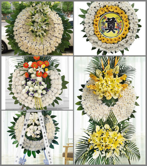 福建漳州诏安县梅岭镇田厝村花圈速递